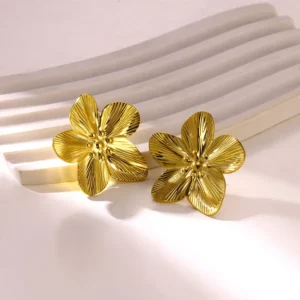 Topos Aretes Flor Orquídea de Sol