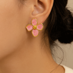 Topos Aretes Flor de Encanto