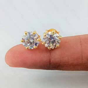 Topos Aretes Diamante Clásico 7mm