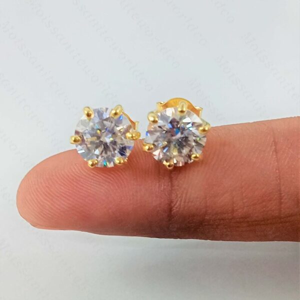 Topos Aretes Diamante Clásico 7mm